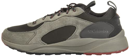 Columbia Tênis de caminhada masculino Pivot Wp, Tubarão/Elemento vermelho, 8