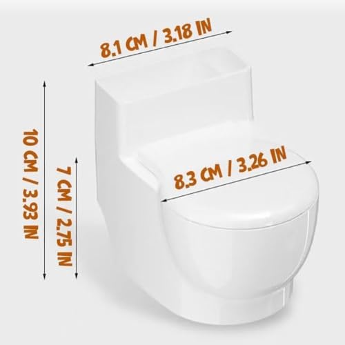 Bebedero para gatos forma inodoro acero inoxidable miniatura 7