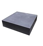 OTOOLWORLD 99.9% Purity Graphite Ingot Block EDM Graphite Plate Milling Surface (200MMx200MMx50MM)