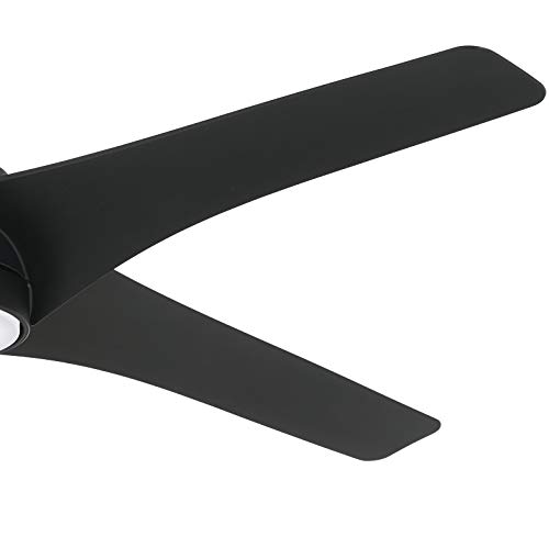 Minka-Aire F543L-CL Ventilador de teto varrido de 56 polegadas com luz regulável integrada de LED de