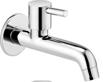 Clinton Turbo Brass Long Body Bib Cock Tap with Wall Flange- Set of 1