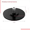 Vacuum Connector Base with M8 Thread Suction Adapter Mount, 3.9 in Round Support for Machine Tools and Vac-U-Lock Use