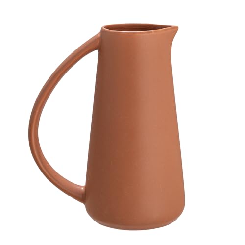 Pichet moderne grès terre cuite mate carafe à eau Bloomingville - 7