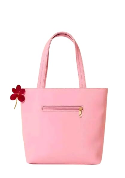Image of Trendy Fancy Handbag for Women Pink Tote Bag