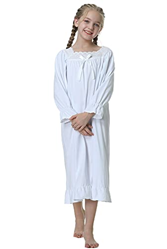 Lovely Girls Princess Nightgown Soft Cotton Sleepwear Kids 3-12 Years4