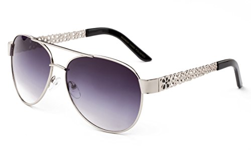 Newbee Fashion - "Spring" Pilot Style Flower Designs Fashion Sunglasses3