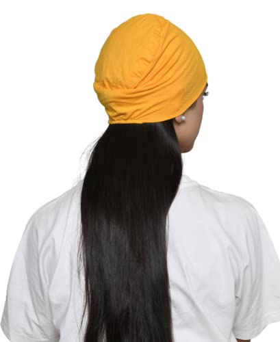 Image of The Headscarves Women Silky Soft Bamboo Viscose Sleep Cap for Hair Loss Chemo Headwear Skull Cap Free Size (Multicolor) (HS3 Multicolor)
