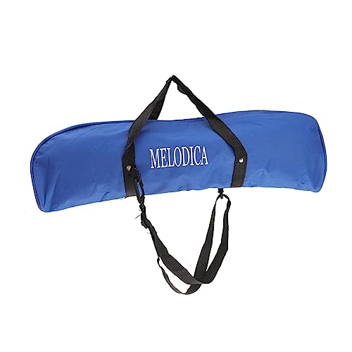 Levemolo 32-key Bag Blue Accordion Holder Expandable File Folder Strap Comfortable Carrying