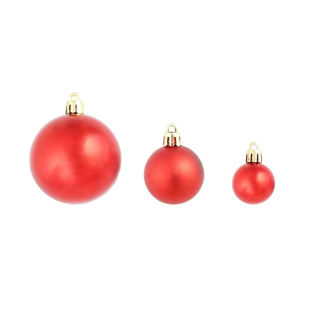 Bolas de Navidad, 100 unidades, rojo/dorado/verde
