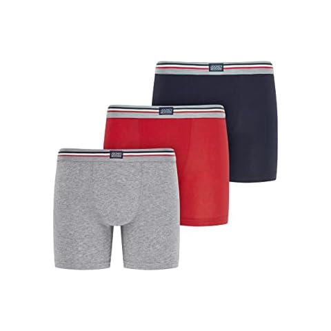 Jockey Cotton Stretch Boxer Trunk 3-Pack Grey Melange Cover