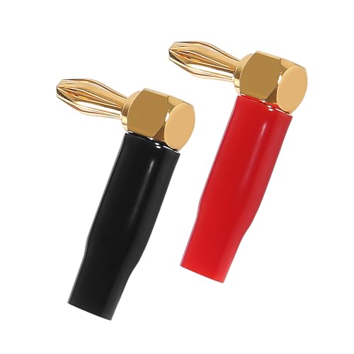 Conectores banana 4mm ángulo 90° dorados 12 piezas miniatura 2