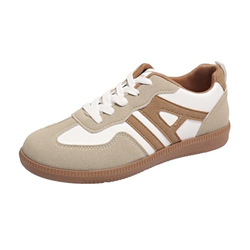 Women & Girls Anti-Slip Retro Leather Running Shoes | Lightweight Comfort Lace-Up Tennis Sneakers