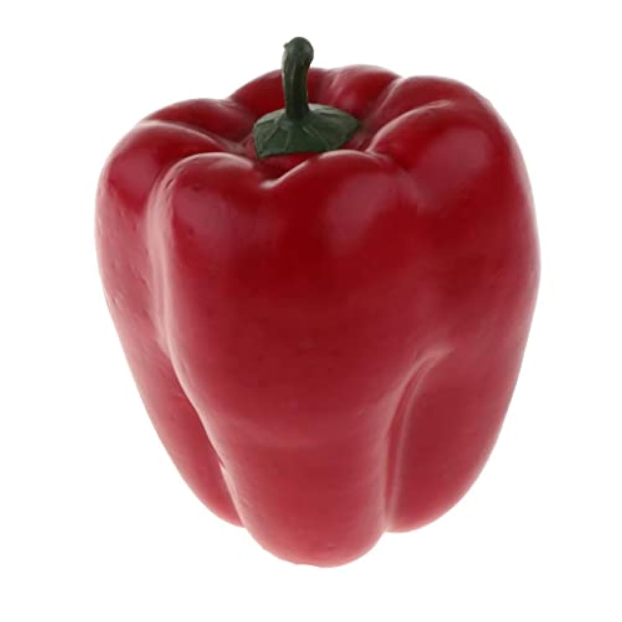 Realistic Artificial Plastic Bell Pepper Red, 2pcs