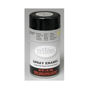 Testor Corp. Flat Dark Aircraft Grey Enamel Paint 3oz Spray Can