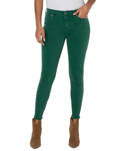 Liverpool Women's Misses Abby Ankle Skinny with Fray Hem in Serpentine