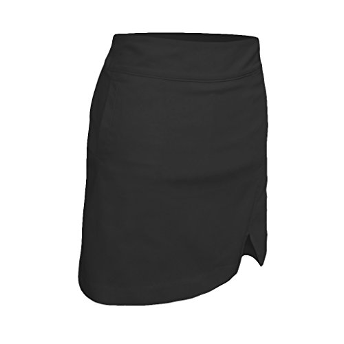 Monterey Club Women's 17 inch All Day Golf Skort #2918 (Black, Size:6)