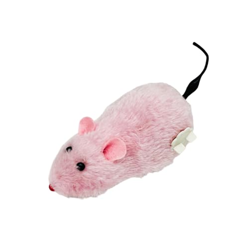 Clockwork Mouse Toy - Peluche de caza, Windup Runner, Cat Entertainment | Actividad realista de carreras en interiores para enriquecer la estimulación ejercicios de gatitos