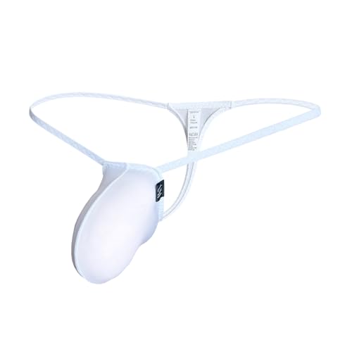 COMLIFE Men's Sexy T-Back Thong Breathable Ice Silk Bikini Underwear3