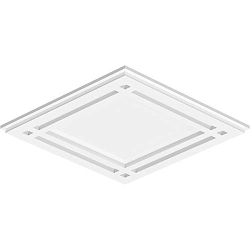 Image of Ekena Millwork CMP22X14DD Diamond Architectural Grade PVC Contemporary Urethane Ceiling Medallions 22 inchW x 14 5 /8 inchH x 7 3 /4 inchC x 1 inchP