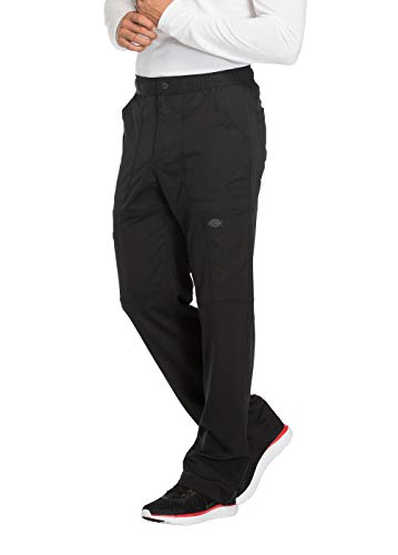 Dickies Dynamix Scrub Pants For Men With Zip Fly, Athletic-Inspired With Four-Way Stretch And Moisture Wicking Dk110, L, Black #TOP10