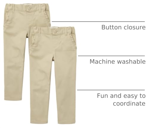 Image of The Children's Place Baby Girls' and Toddler Skinny Chino Pants