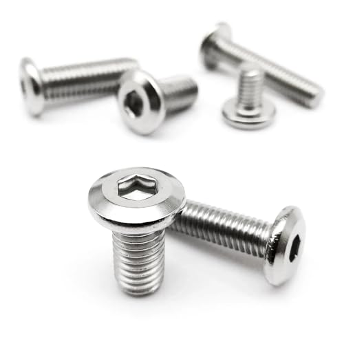 Large Flat Hex Hexagon Socket Allen Head Connect Joint Bolt Furniture Rivet Screw(50pcs M3x10mm)3