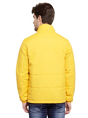 Image of Style Quotient Men Yellow Lightweight Padded Jacket
