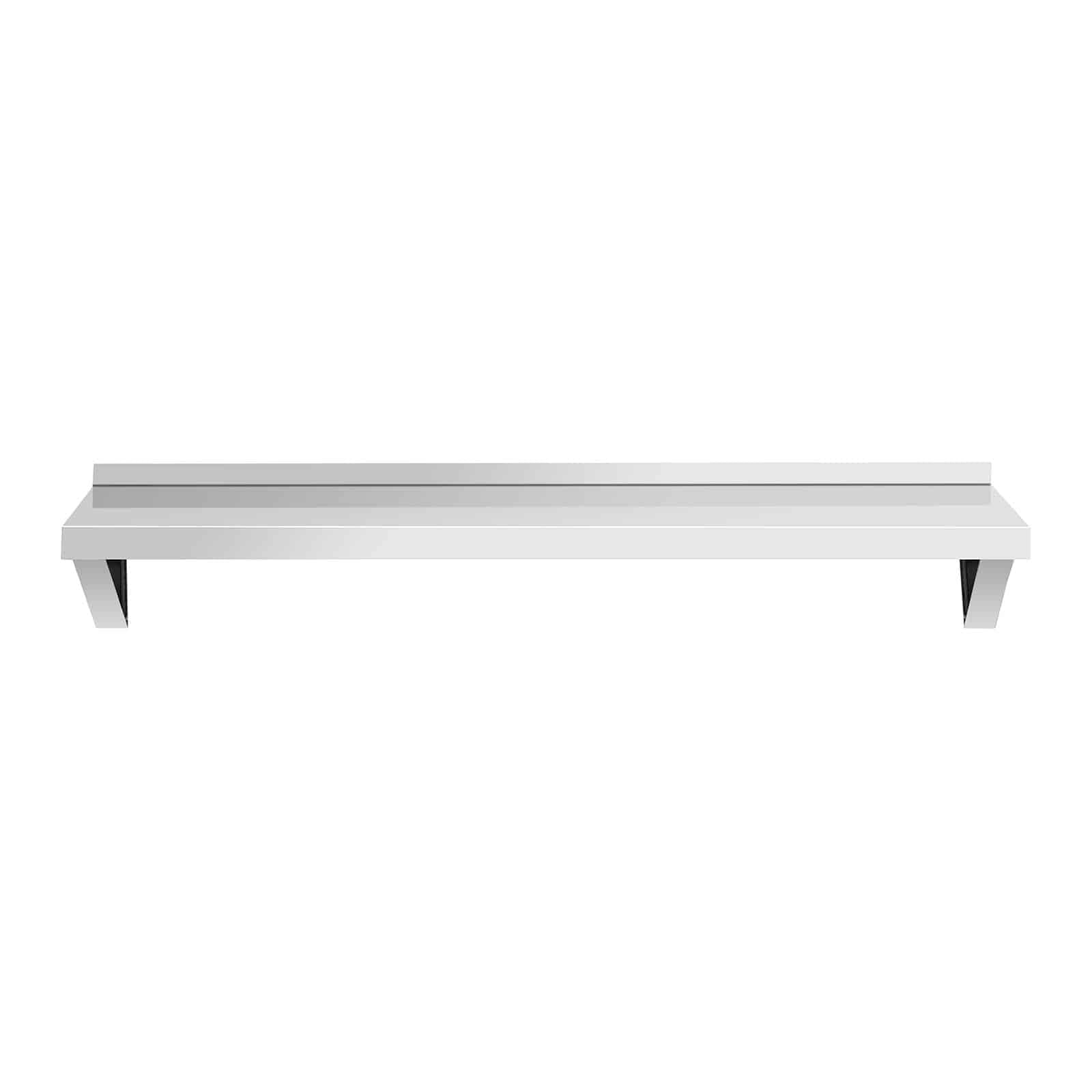 Royal Catering RCWR-120.1 - Mensola da parete in acciaio INOX, 120 x 40 cm, portata fino a 80 kg