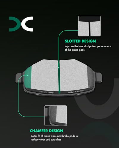 Image of SCITOO Rear Brake Kits Drill & Slotted Brakes Rotor Brakes Pads:D1377;54125 | Fit For Ford For Edge 2011-2012,For Explorer 2011-2019,For Flex 2009-2019,For Taurus 2010-2019