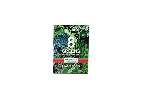 8Greens Daily Powder Sticks - Daily Superfood- Super Greens Vitamins, Vegan, Gluten Free, Non-Gmo, Variety Pack (Pack Of 15 Sticks) #TOP20