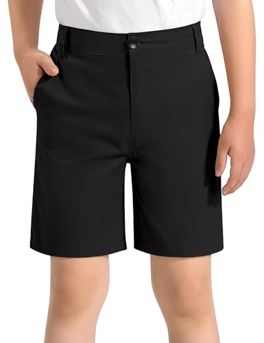 Image of KEREDA Boys Uniform Shorts Golf Dress Preppy School Shorts with Pockets