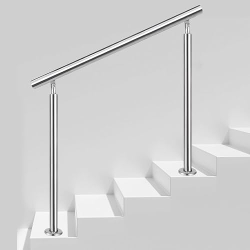 Rambarde d'escalier extérieure en acier inoxydable durable pour sécuriser votre porche