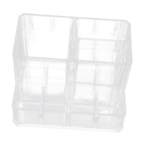 VALICLUD Contenedor Transparente para Brochas de Maquillaje Soporte Compacto y Resistente para Pinceles Organizador Multifuncional para Escritorio y Tocador