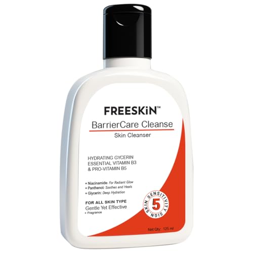 Image of Freeskin BarrierCare Cleanse Face Cleanser | Hydrating Glycerin, Niacinamide (Vitamin B3) & Panthenol (Pro-Vitamin B5) | Deep Hydration, Radiant Glow & Gentle Cleansing | For All Skin Types | 125ml