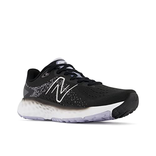 New Balance New Balance Women's Fresh Foam EVOZ V2 Running Shoe, Black/White, 6 Medium US