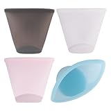 Reusable Silicone Snack Bags for Kids - Durable and Secure Travel Containers with Travel Clips | Food Pouches for Toddlers, and Young Children | Eco-Friendly and Easy to Clean Silicone Bags - 4 Pack