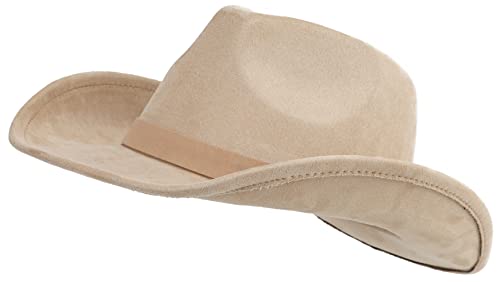 Pro Celia Classic Women Men Western Cowboy Hat Wide Brim Cowgirl Hat (Beige) #TOP1