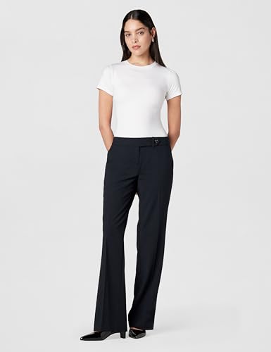 Image of Calvin Klein Women's Classic Fit Straight Leg Lux Suit Pants