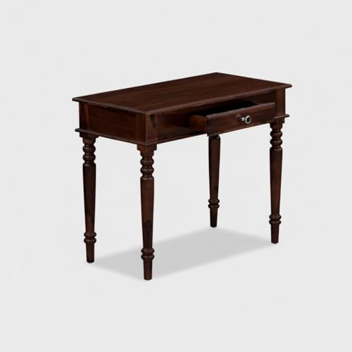 Image of Study Table for Students Study Desk Table Office Table for Work from Home Writing Office Desk Computer Desk (Dark Walnut)