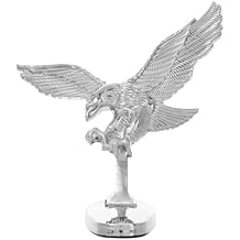 3D Eagle Car Hood Ornament Metal Badge Universal Front Hood Decoration for Cars Trucks Auto Styling Emblem Durable 3.34X2.51X1.10In