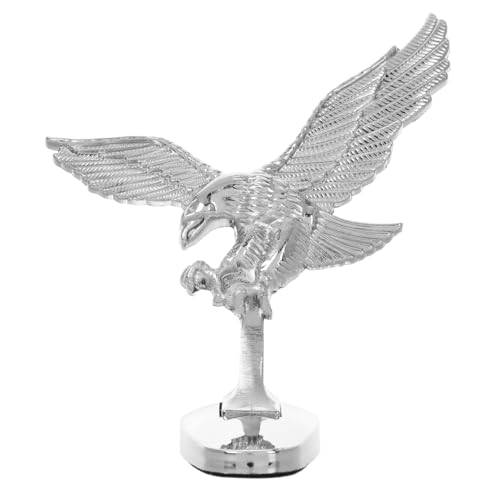 MUCKLILY 3D Eagle Car Hood Ornament Metal Badge Universal Front Hood Decoration for Cars Trucks Durable Auto Styling Emblem 3.34X2.51X1.10In