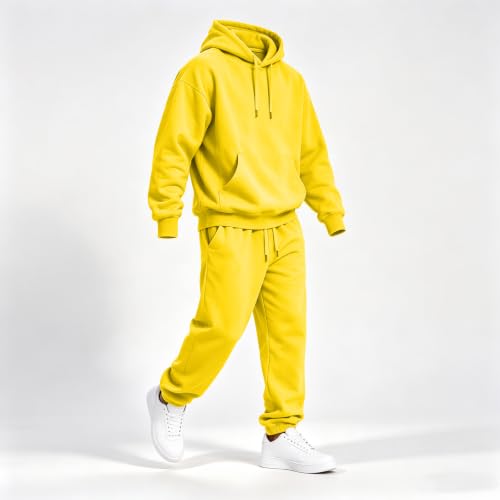 Sweat Suits Men Oversized Jogging Suits Fall Training 2 Piece Outfits - image 3