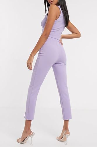 Elevate Your Style with Manshidi's Elegant 3 Piece Pant Suits for Women - Grey, Size 2 - Image 4