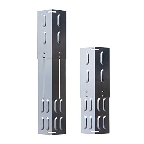 TAINO Universal-Brennerabdeckung Set Edelstahl größenverstellbar Tropfschutz Flammenverteiler (4er Set Universal)