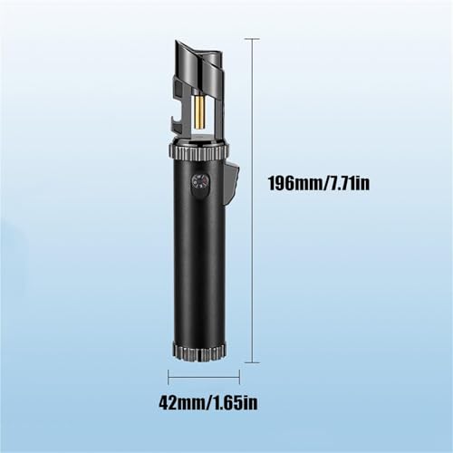 Encendedor Butano Metálico Multifuncional Resistente al Viento miniatura 5