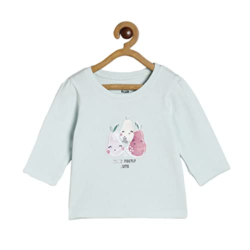 Image of miniklub Girls Round Neck Full Sleeve Knitted Cotton Top (Pink Color)