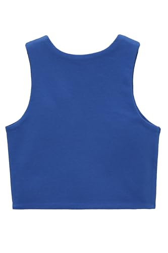 Image of Lilax Girls' Double Lined Sleeveless Basic Crop Tank Top