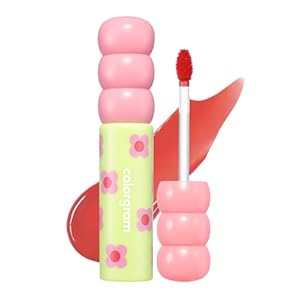 COLORGRAM Fruity Glass Tint 02 Dewy Grapefruit | Korean Long Lasting & Waterproof Lip Stain | Glossy Lip Gloss with Subtle Orange Shade | Buildable, Blendable, Moisturizing, Non-Sticky | 0.11 Oz