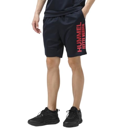 [ヒュンメル] ジャージ ハーフパンツ ニットハーフパンツ スポーツウェア メンズ M メンズ ネイビー×ピンク