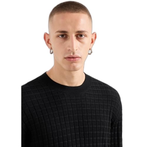 Armani ExchangeArmani Exchange Wool Textured Sweater Black MD2